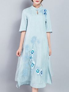 Vintage Embroidery Women Dresses