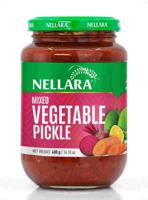 Nellara Mixed Vegetable Pickle 400g Glass Jar