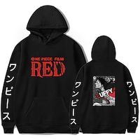 Inspired by One Piece Film: Red Nami Hoodie Cartoon Manga Anime Front Pocket Graphic Hoodie For Men's Women's Unisex Adults' Hot Stamping 100% Polyester Casual Daily miniinthebox - thumbnail