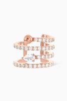 LANCIA Single Ear Cuff with Diamonds in 18kt Rose Gold LANCIA Single Ear Cuff with Diamonds in 18kt Rose Gold