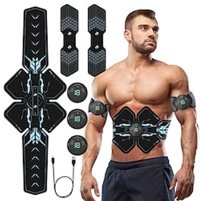 EMS Fitness Muscle Stimulator Trainer gym Smart Fitness Abdominal Training Electric Weight Loss Stickers Body Slimming Massager Lightinthebox