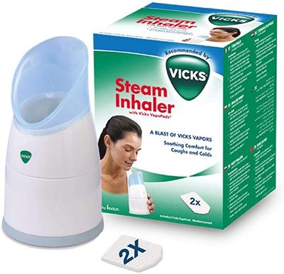Vicks V1300UK Portable Steam Inhaler - Sky Blue