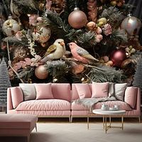 Christmas Ornaments Bird Hanging Tapestry Wall Art Xmas Large Tapestry Mural Decor Photograph Backdrop Blanket Curtain Home Bedroom Living Room Decoration miniinthebox - thumbnail