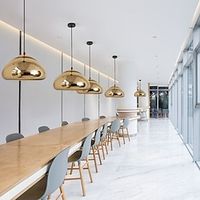 18 cm Pendant Lantern Design Pendant Light Metal Glass Electroplated Modern 110-120V 220-240V Lightinthebox - thumbnail