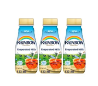 Rainbow Original Evaporated Milk 133ml (Pack of 3)