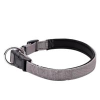 Helepet Adjustable Nylon Dog Collar Grey Medium