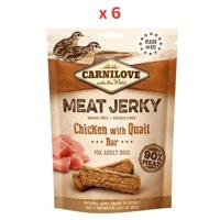 Carnilove Jerky Snack Chicken with Quail Bar 100g Pack Of 6