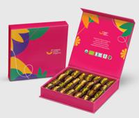 Happy Earth Organic Filled Dates - Fuchsia Pink