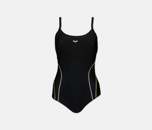 Womens Coil One Piece  Black/White/Yellow Star