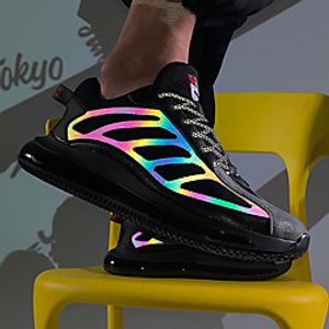 Men's Sneakers Sporty Casual Daily Office  Career Tissage Volant Breathable Non-slipping Wear Proof White Black Spring Summer miniinthebox