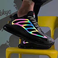 Men's Sneakers Sporty Casual Daily Office  Career Tissage Volant Breathable Non-slipping Wear Proof White Black Spring Summer miniinthebox - thumbnail