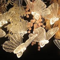 Wedding Props Acrylic Glowing Butterfly Bee Hanging String Wedding Stage Hotel Mall Decoration Lights Lightinthebox