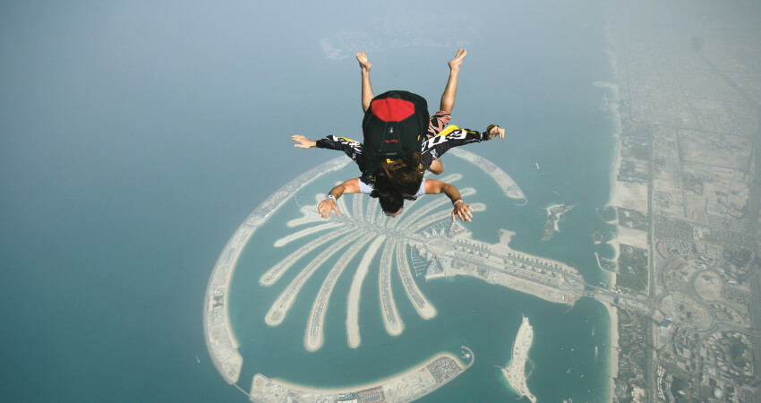 Dubai Sky Dive at Palm  Dubai Sky Dive at Palm